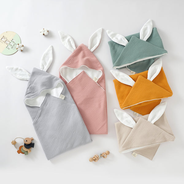 Tiny Alpaca | Organic Cotton Baby Towel | 75x75 cm - Tiny Alpaca UK