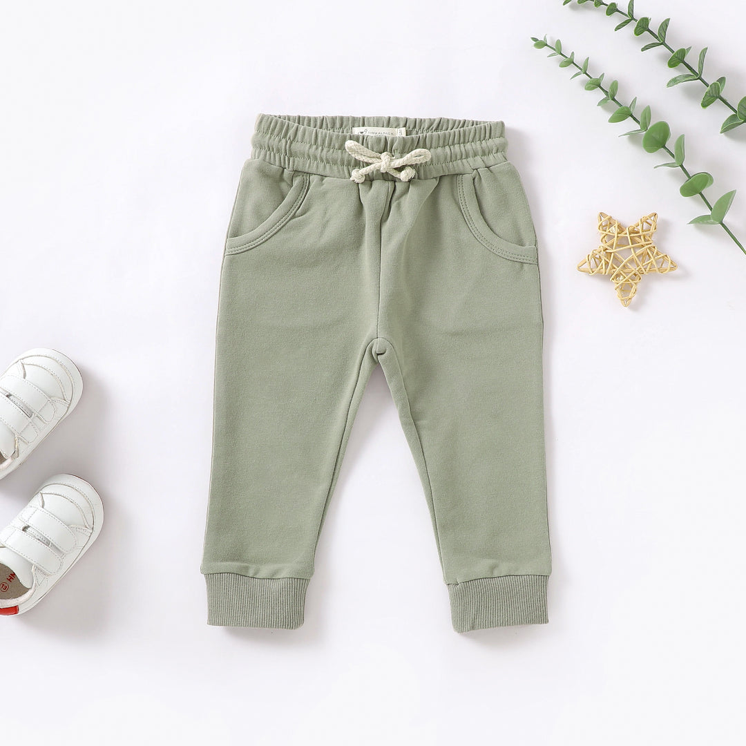 ORGANIC NATURAL COTTON BABY SWEATER BOTTOMS | 0-2 YEARS