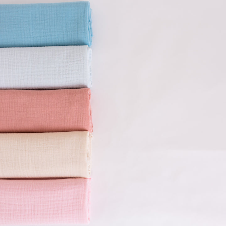 Organic Cotton Muslin Cloths "Pastel Tones" (Set of 5) 60X60CM