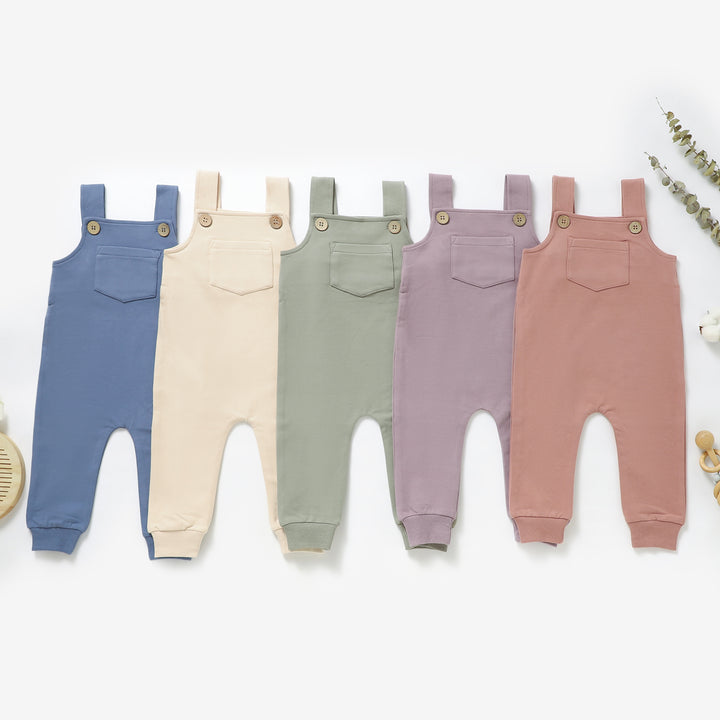 Organic Cotton Long Dungarees 0-36 Months