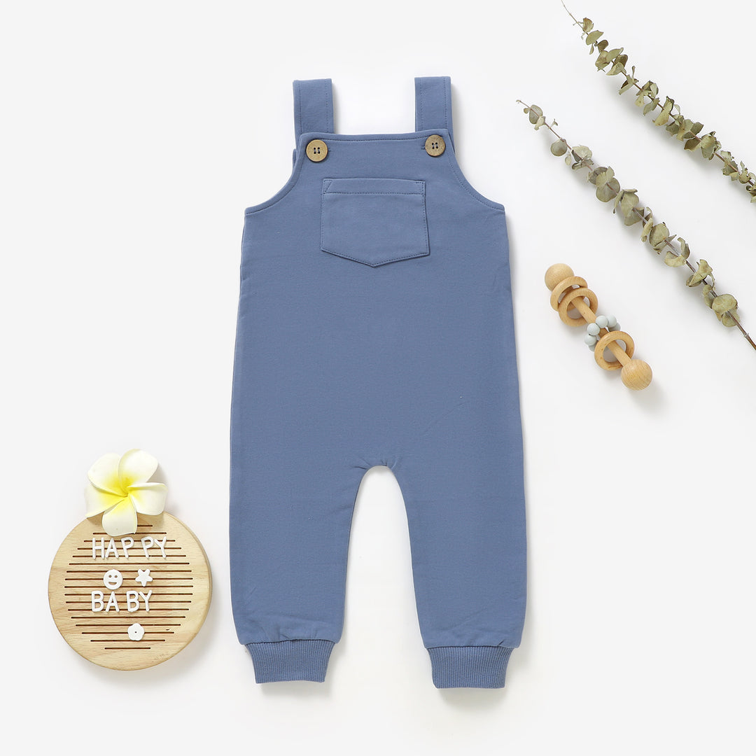 Organic Cotton Long Dungarees 0-36 Months