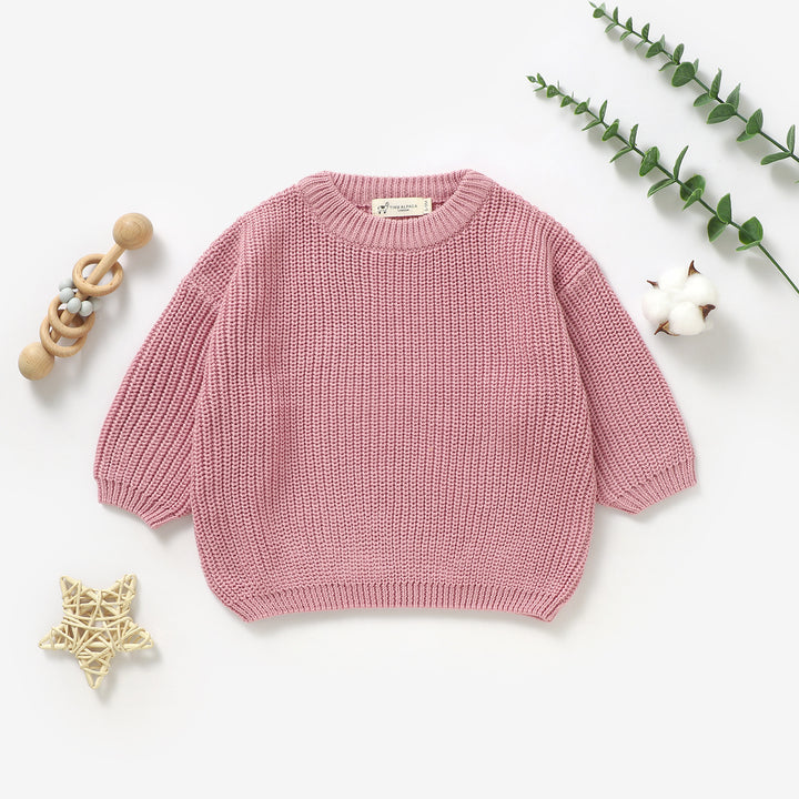 Organic Natural Cotton Baby Knitted Sweater | 0-3 Years