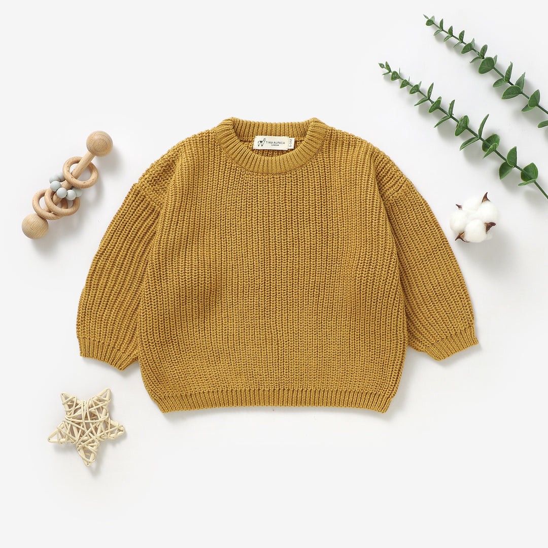 Organic Natural Cotton Baby Knitted Sweater | 0-3 Years