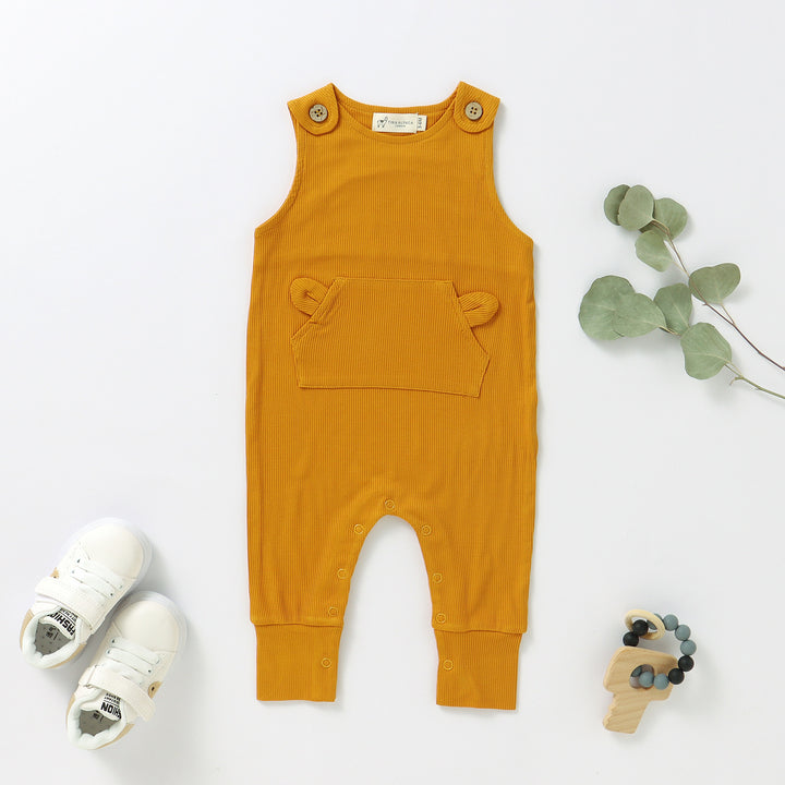 ORGANIC BAMBOO OVERALLS 0-24 MONTHS