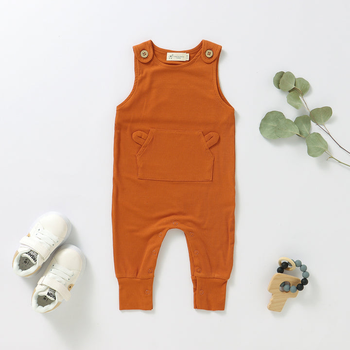 ORGANIC BAMBOO OVERALLS 0-24 MONTHS