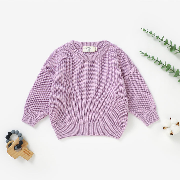 Organic Natural Cotton Baby Knitted Sweater | 0-3 Years