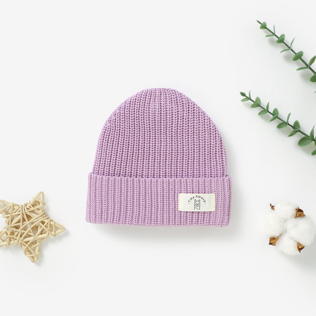 Organic Natural Cotton Baby Beanie Hats | 0-3 Years