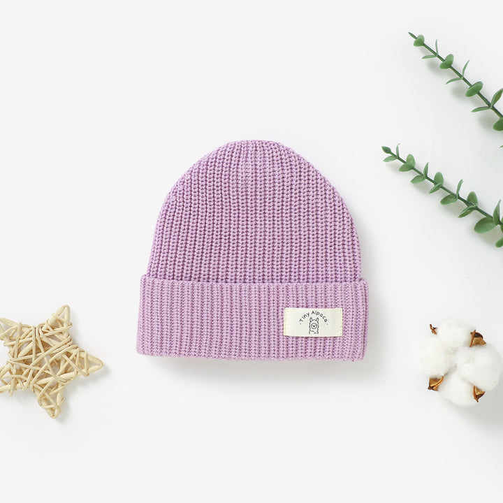 Organic Natural Cotton Baby Beanie Hats | 0-3 Years