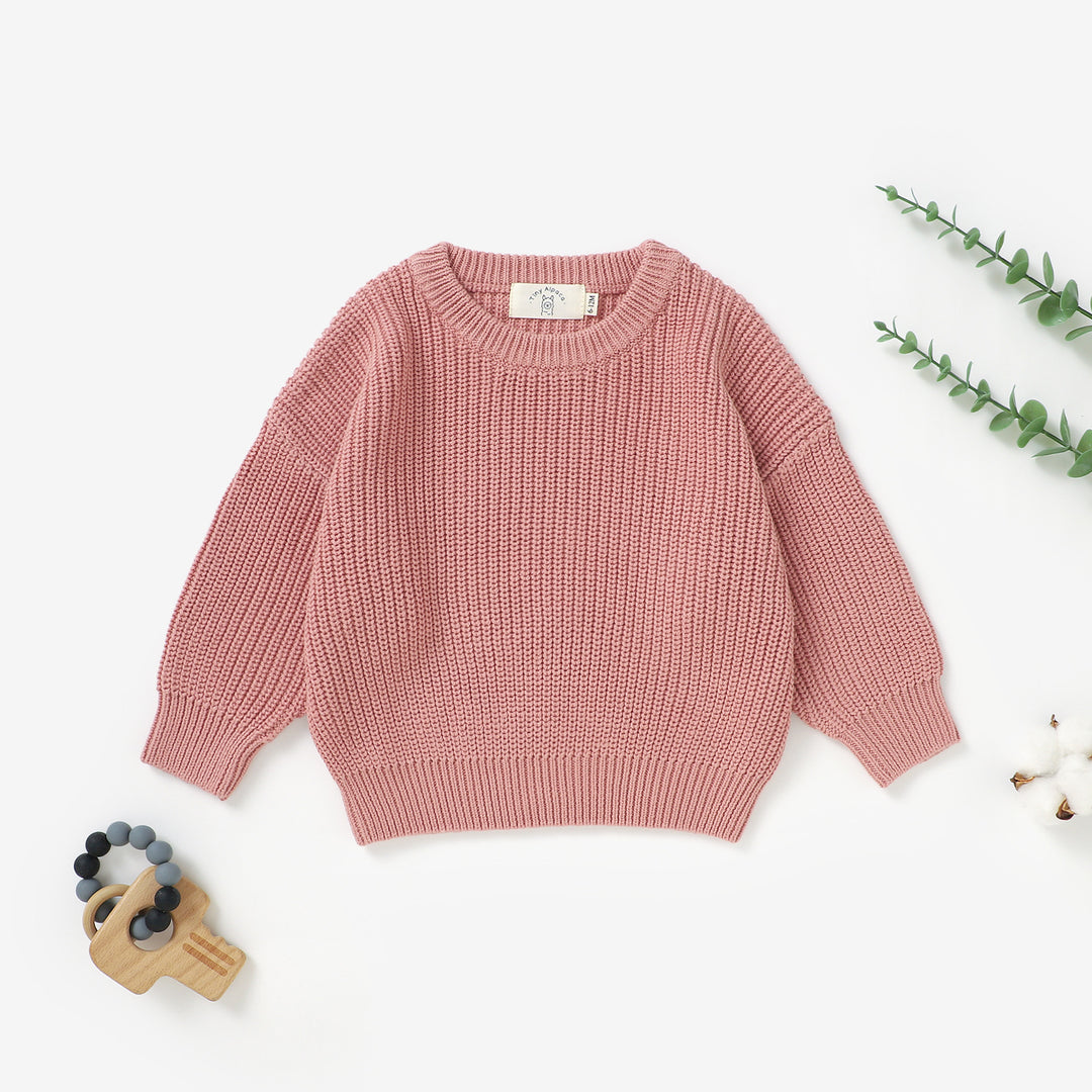 Organic Natural Cotton Baby Knitted Sweater | 0-3 Years