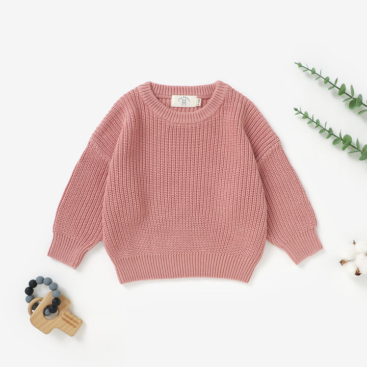 Organic Natural Cotton Baby Knitted Sweater | 0-3 Years
