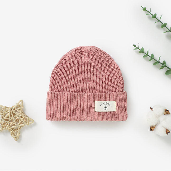 Organic Natural Cotton Baby Beanie Hats | 0-3 Years