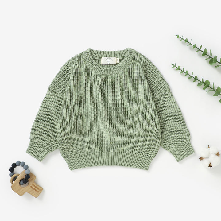 Organic Natural Cotton Baby Knitted Sweater | 0-3 Years