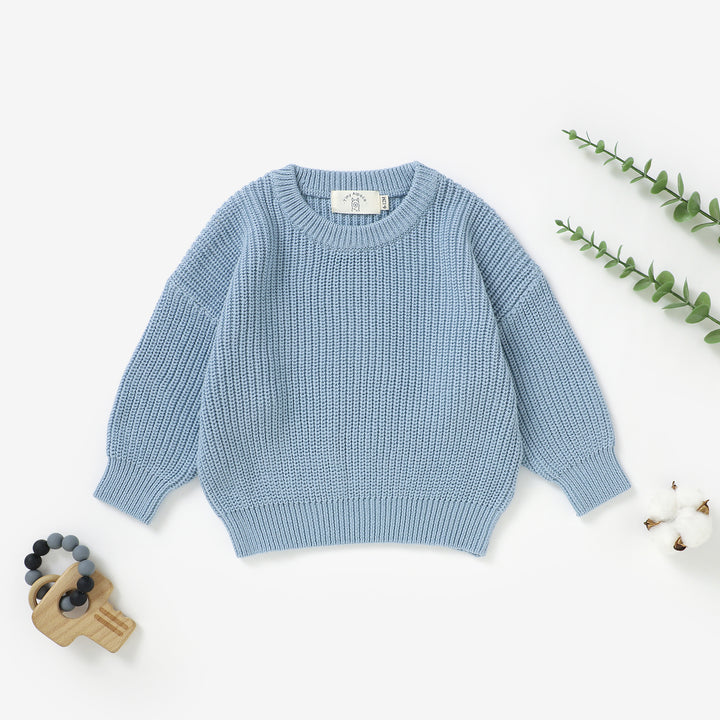 Organic Natural Cotton Baby Knitted Sweater | 0-3 Years