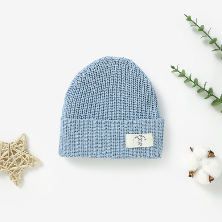 Organic Natural Cotton Baby Beanie Hats | 0-3 Years