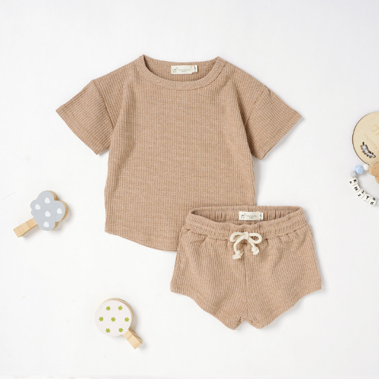 Tiny Alpaca Organic Natural Baby Summer Outfit - Tiny Alpaca UK