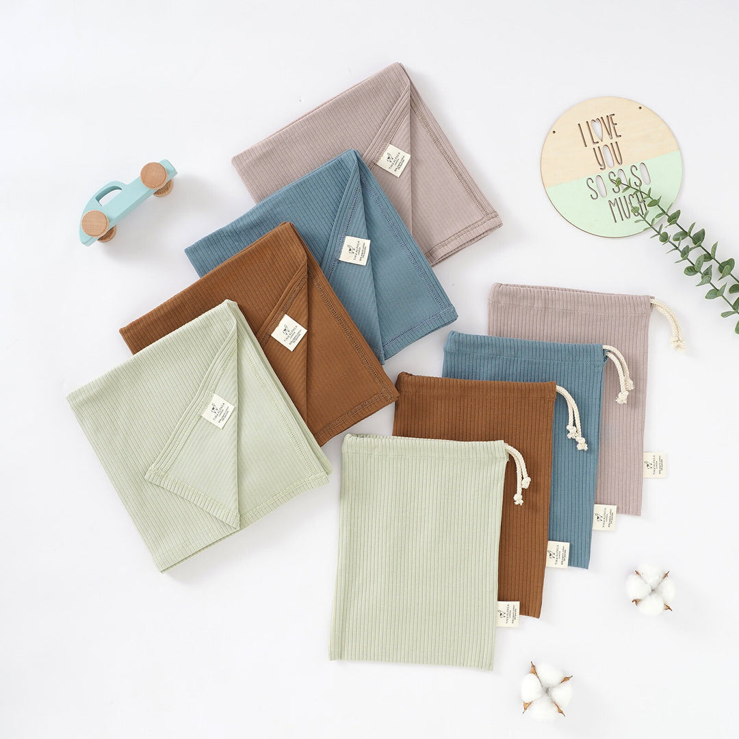 Organic Ribbed Baby Blanket  75x100cm