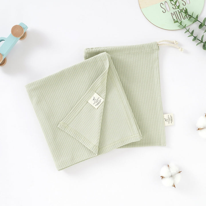 Organic Ribbed Baby Blanket  75x100cm