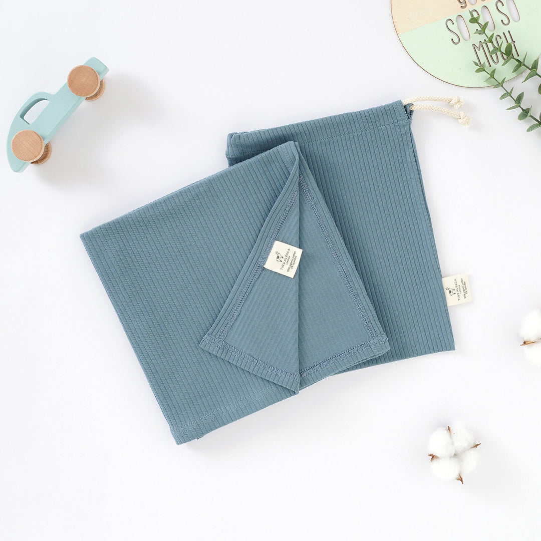 Organic Ribbed Baby Blanket  75x100cm