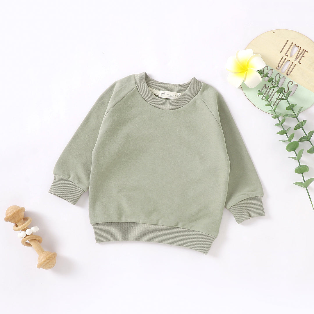ORGANIC NATURAL COTTON BABY SWEATER TOP | 0-2 YEARS