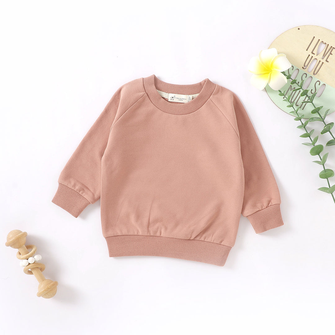 ORGANIC NATURAL COTTON BABY SWEATER TOP | 0-2 YEARS