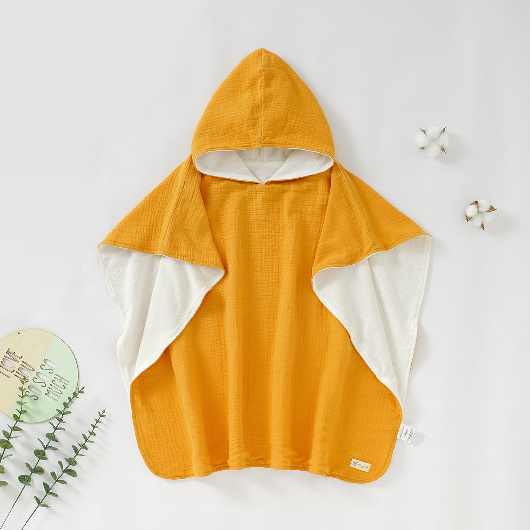Tiny Alpaca | Organic Cotton Baby Poncho Towel | 70x60CM
