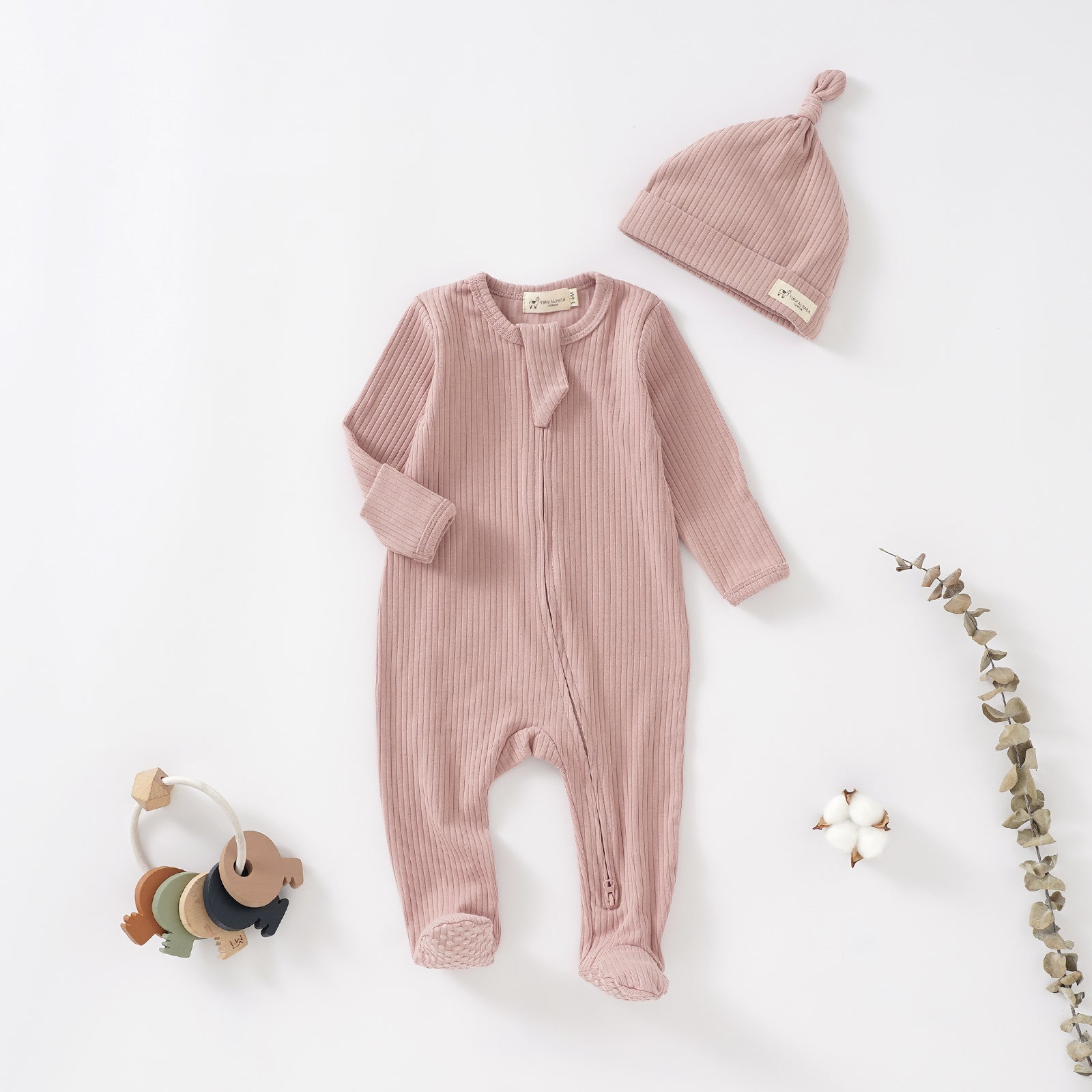 Baby sleepsuit best sale with hat