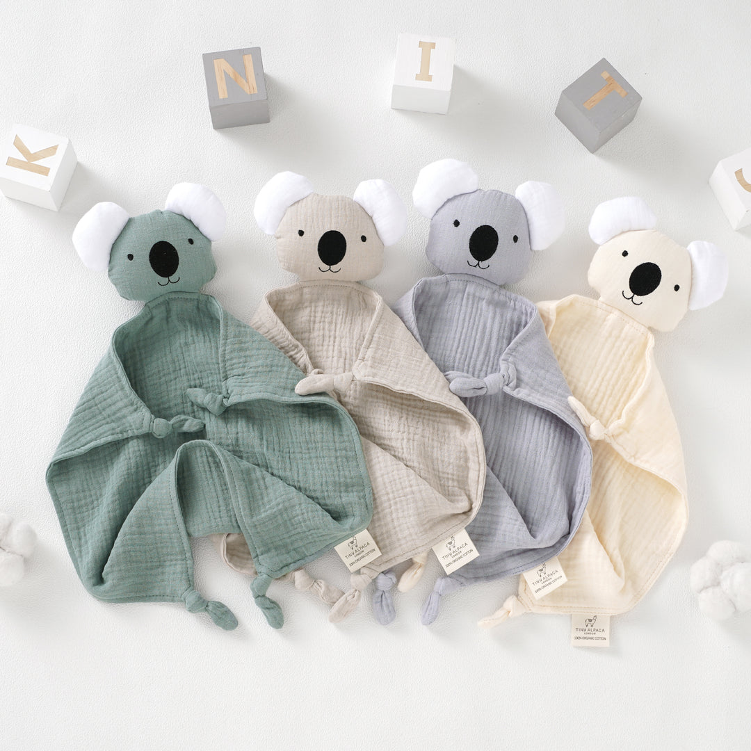 Koala Organic Cotton Security Blanket With Teether | 40x40CM