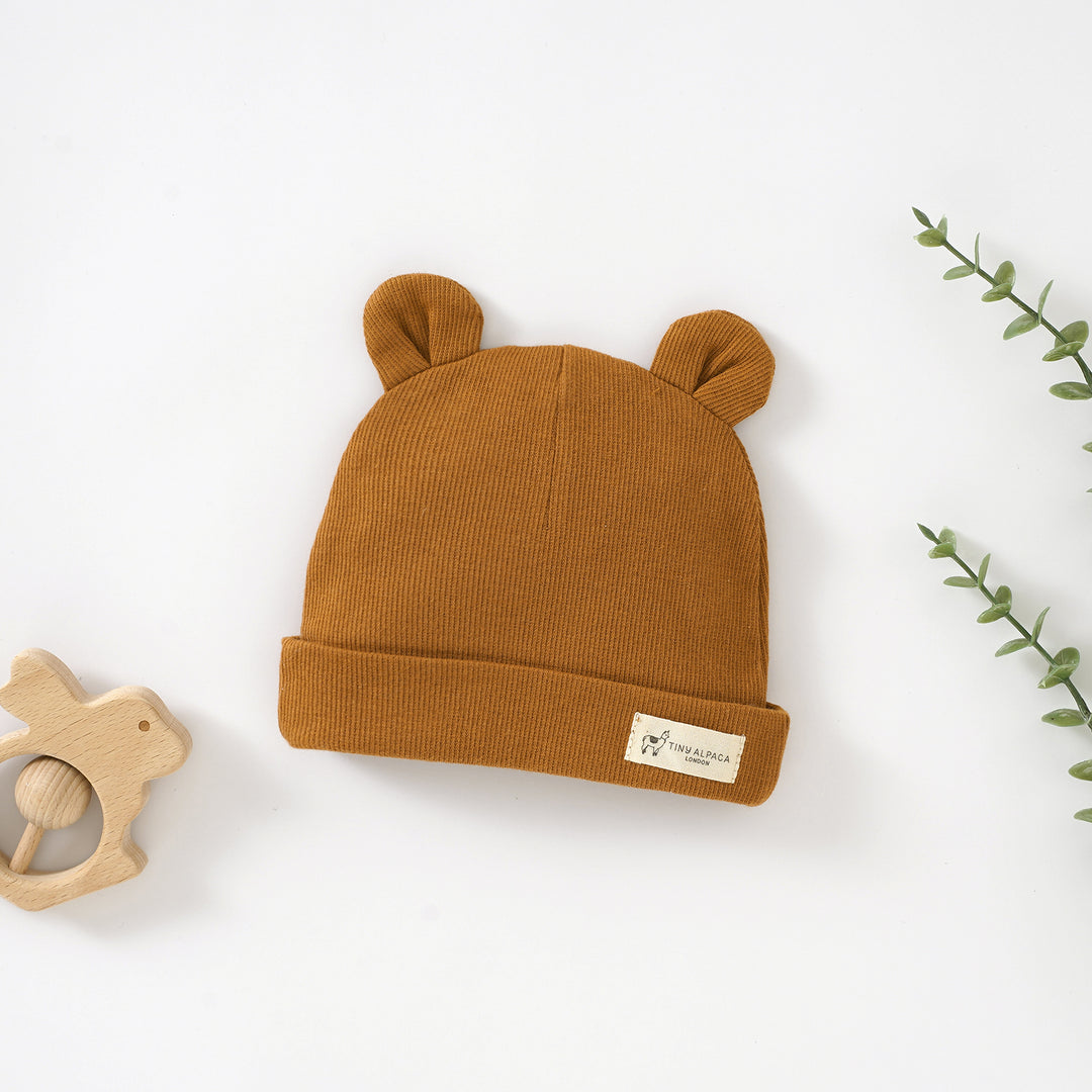 Organic Cotton Bunny Baby Hat 0-6 Months - Main Image